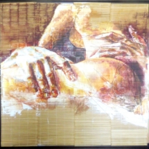 Japan. Acrylic on bamboo. 1,40 x 1,40 m. 2009