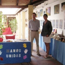 Representatives of NGO Manos Unidas at Manos Unidas Painting Exhibit 2009