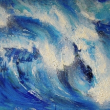 Sea. Acrylic on canvas. 1 x 0,50 m. 2011 - SOLD