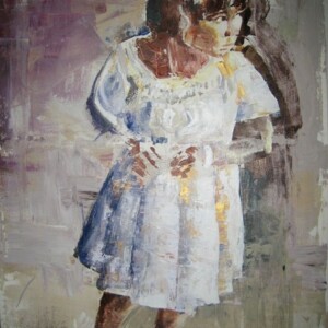 Girl. Acrylic on canvas. 0,70 x 1 m. 2011 – SOLD