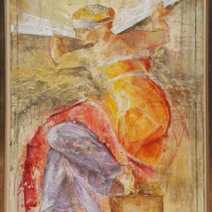 Libyan Sibyl Revisited. Mixed technique. 1 x 0,8 m. 2016