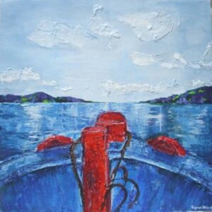 Horizon. Acrylic on canvas. 1 x 1 m 2009 – SOLD