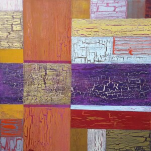 Along the way - Acrylic on canvas, 1x1 m 2018