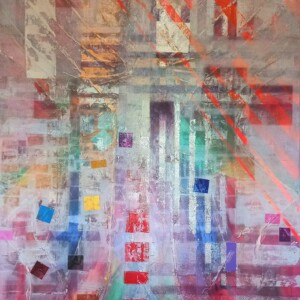 The soul becomes dyed with the colour of its thoughts (Marcus Aurelius) 1,20 x 1,50 m. Mixed technique. 2022 - SOLD