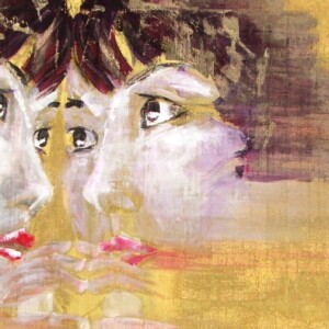 Mirror. Color on silk. 1,20 x 0,60 m. 2008. Inspired in the movie 2046