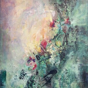 Hafez's Garden. Acrylic on canvas. 1,12 x 1,41 m. 2017 - SOLD