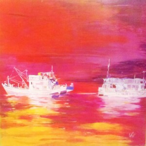 Perentian Islands. Acrylic on canvas. 1 x 1 m. 2008