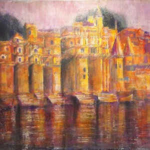 Varanasi. Mixed technique. 1,20 x 0,70 m. 2017-SOLD