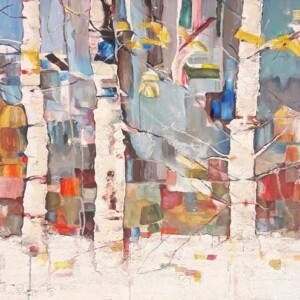 Russian Forest. Acrylic on canvas. 1,30 x 0,80 m. 2017 - SOLD
