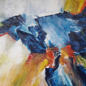 Bay of Biscay. Acrylic on canvas. 2,20 x 1,30 m. 2017 - SOLD