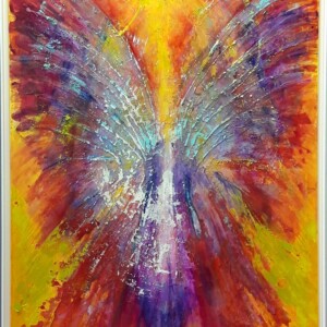 Birth. Mixed technique. 1,15 x 1,48 m. 2017- SOLD