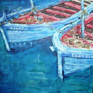 Zahara’s Couple. Acrylic on canvas. 1 x 1 m. 2009 – SOLD
