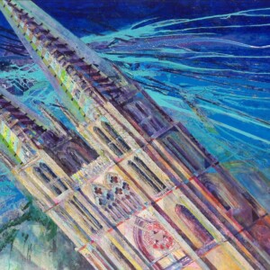800 Anniversary of Burgos Cathedral. Acrylic on canvas. 1,62 x 1,30 m. 2018