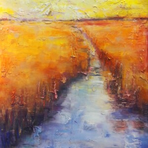 Mediterranean Marsh. Mixed technique. 1,65 x 1,33 m. 2017 - SOLD