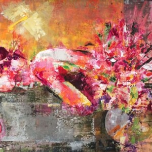 Calm. Acrylic on canvas, 2 x 1 m. 2012 - SOLD