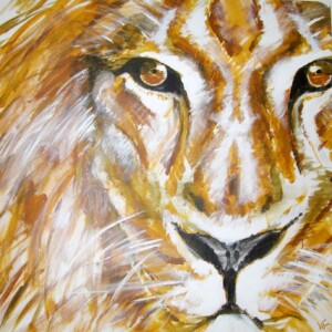 Guardian. Acrylic on canvas. 1 x 1 m. 2008
