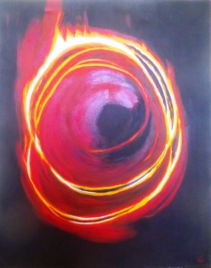 Fire. Acrylic on canvas. 0,80 x 1 m. 2008