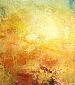 Granade sunrise 1 (left). Acrylic on canvas. 0,80 x 1 m. 2015 - SOLD