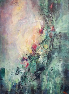 Hafez's Garden. Acrylic on canvas. 1,12 x 1,41 m. 2017