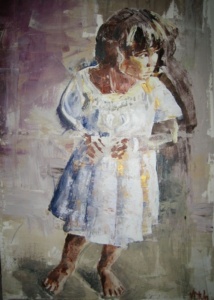 Girl. Acrylic on canvas. 0,70 x 1 m. 2011 - SOLD