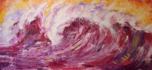 Wave. Acrylic on canvas. 1,20 x 0,70 m. 2010 - SOLD