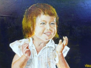 Little girl. Acrylic on canvas. 50 x 40 cm. 2015. Donation.