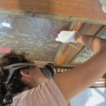 Virginia restoring the ceiling