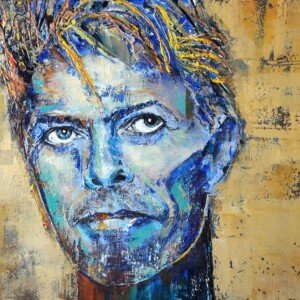 David Bowie, 1,20 x 1 m. Mixed technique. 2020. SOLD