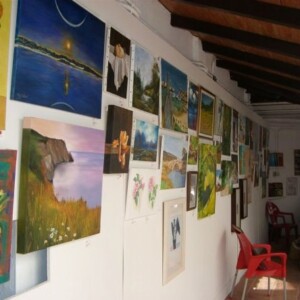 Painting exhibit NGO Manos Unidas 2009 at Marbella.