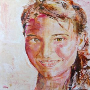 Alba. Mixed technique on canvas. 0,80 x 0,80 m. 2015. Sold