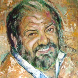 Familia alegre - De Bustos. Father Tory. Mixed technique on wood. 0,50 x 0,60 m. 2010.Sold