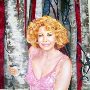 Mother Ana. Mixed technique on canvas. 1 x 1 m. 2009. Donation