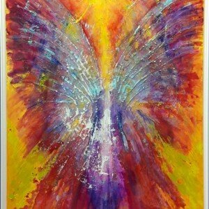 Birth. Mixed technique. 1,15 x 1,48 m. 2017- SOLD