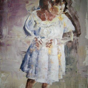 Girl. Acrylic on canvas. 0,70 x 1 m. 2011 – SOLD
