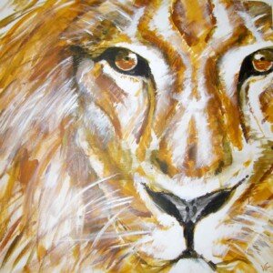 Guardian. Acrylic on canvas. 1 x 1 m. 2008