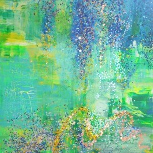 "The Hanging Gardens of La Alcazaba" 1.30 x 1.62m. Mixed technique on canvas. 2026